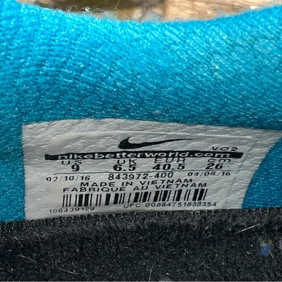 Women's Nike Metcon 2 Amp Blue/Volt 843972-400 Training Athletic Shoes Sz 9M - Picture 11 of 11